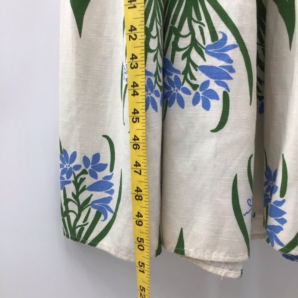 Zara Sofia Puff Sleeves Cream Maxi Dress Floral Design - Picture 6 of 10